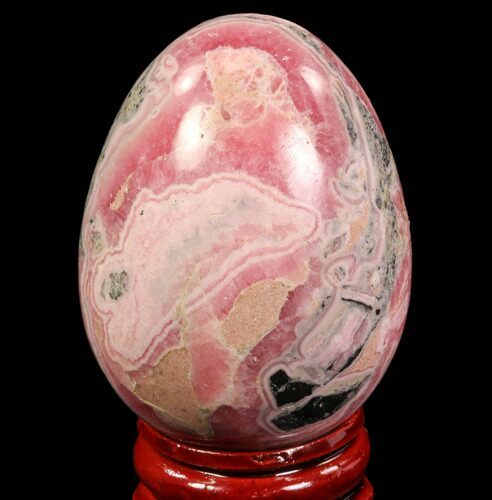 Polished Rhodochrosite Egg - Argentina #79264